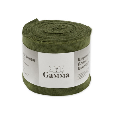 Окантовка 60 мм трикотажная GAMMA (рибана) 95% хлопок 5% эластан (рул. 10 м) №009 хаки в интернет-магазине Швейпрофи.рф