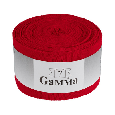 Окантовка 60 мм трикотажная GAMMA (рибана) 95% хлопок 5% эластан (рул. 10 м) №014 красный в интернет-магазине Швейпрофи.рф