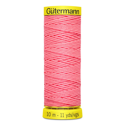 Нитки п/э Гутерман GUTERMAN Elastic 10 м для сборок и рюшей 744557 (425007) 2747 розовый в интернет-магазине Швейпрофи.рф