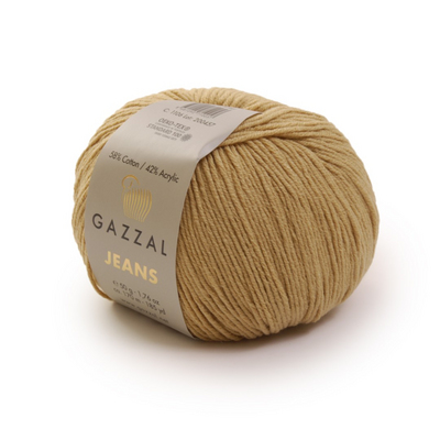 Пряжа Джинс-GZ (Gazzal, Jeans-GZ), 50 г / 170 м, 1106 бежевый в интернет-магазине Швейпрофи.рф