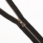 Молния Т3 металл MaxZipper. 50 см шлиф. никель черный 322