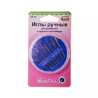 Иглы ручные Hemline 210.25 для вышив. и рукоделия в кругл. оганайзере (наб. 25 шт.)