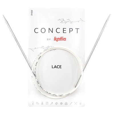 Спицы круговые Concept by Katia Lace  40 см супергладкие 4,5 мм в интернет-магазине Швейпрофи.рф