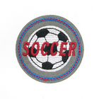 Термоаппликация HP 7732535 «Эмблема Soccer» 5,8*5.8 см