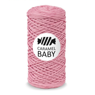 Карамель Baby шнур для вязания 2 мм 200 м/ 150 гр Пыльная роза в интернет-магазине Швейпрофи.рф