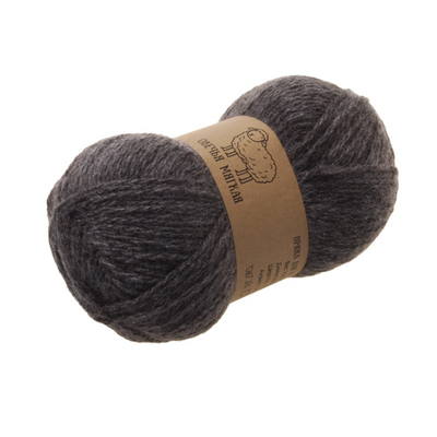 Пряжа Шерсть Alpira «Овечья мягкая», 100 г / 250 м,   шерсть 70%, акрил 30% (уп. 5 шт.) т.серый в интернет-магазине Швейпрофи.рф