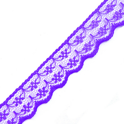 Кружево капрон  20 мм №133 (уп. 18-20 м) фиолетовый 22 в интернет-магазине Швейпрофи.рф