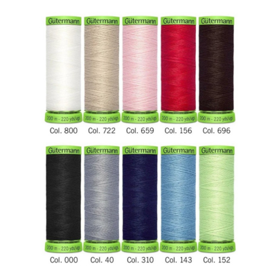 Нитки п/э Гутерман GUTERMAN Extra Fine №150 200 м набор 10 кат. 731150 (7733171) в интернет-магазине Швейпрофи.рф
