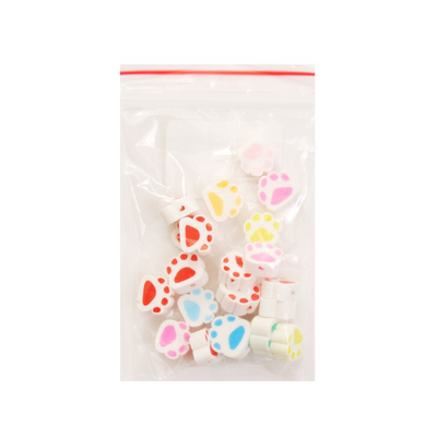 Бусины полимерная глина 10 мм лапки ( уп. 20 шт.) в интернет-магазине Швейпрофи.рф