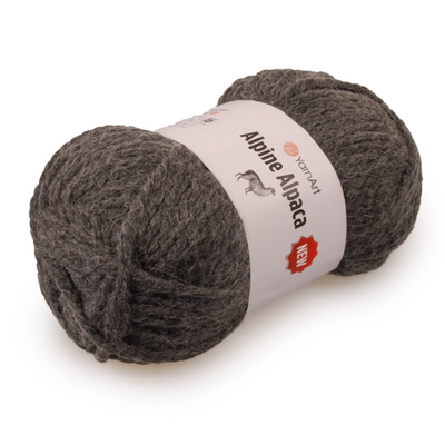 Пряжа Альпин альпака (Alpine Alpaca NEW),150 г / 120 м 1436 серый в интернет-магазине Швейпрофи.рф