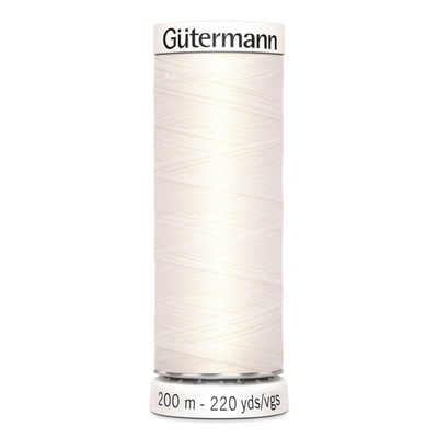 Нитки п/э Гутерман GUTERMAN №40 200 м 111 айвори в интернет-магазине Швейпрофи.рф