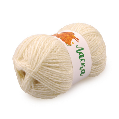 Пряжа Ласка  Alpira, 100 г / 250 м, молочный в интернет-магазине Швейпрофи.рф
