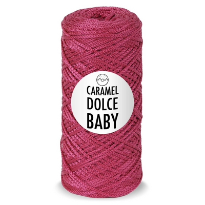 Карамель DOLCE  Baby шнур для вязания 2 мм 220 м/ 140 гр Вишня в интернет-магазине Швейпрофи.рф