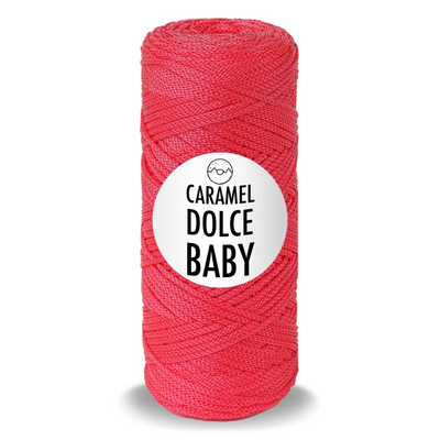 Карамель DOLCE  Baby шнур для вязания 2 мм 220 м/ 140 гр Клубника в интернет-магазине Швейпрофи.рф
