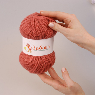 Пряжа Забава  Alpira, 100 г / 250 м, брусника в интернет-магазине Швейпрофи.рф