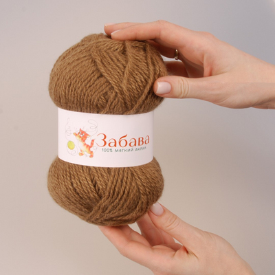 Пряжа Забава  Alpira, 100 г / 250 м, кофе в интернет-магазине Швейпрофи.рф