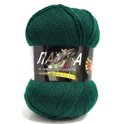Пряжа Лайка, (Color City) 100 г / 300 м, 2427 темно-зеленый в интернет-магазине Швейпрофи.рф