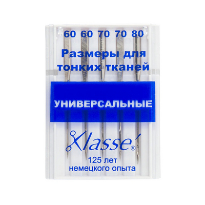 Иглы быт. маш. «Хемлайн» № 60-80 универс. (уп. 5 шт.) в интернет-магазине Швейпрофи.рф