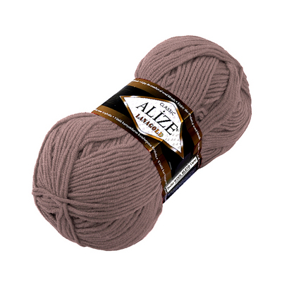 Пряжа Лана голд (LanaGold), 100 г / 240 м, 584 кофе с молоком в интернет-магазине Швейпрофи.рф