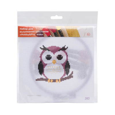 Набор для вышивания HP Kids 283 «Сова» 19*19 см 628485 в интернет-магазине Швейпрофи.рф