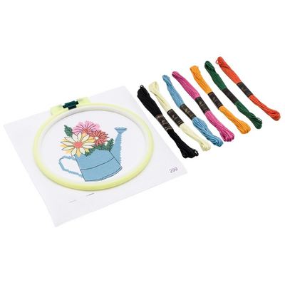 Набор для вышивания HP Kids 299 «Лейка с цветами» 19*19 см 629228 в интернет-магазине Швейпрофи.рф