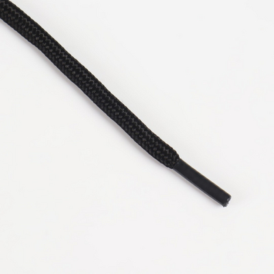Шнурки обувные круглые 6 мм с пластмас. наконечником 150 см чёрный 322 в интернет-магазине Швейпрофи.рф