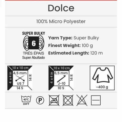Пряжа Дольче (Dolce), 100 г / 120 м, 854 песок в интернет-магазине Швейпрофи.рф