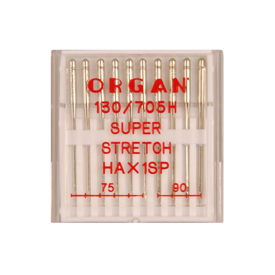 Иглы быт. маш. ORGAN супер стрейч №75-90 (уп. 10 шт.) в интернет-магазине Швейпрофи.рф