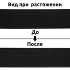 Резинка Тайвань 40 мм (рул. 40 м) 13,32 г/м черн. ОБЛ в интернет-магазине Швейпрофи.рф