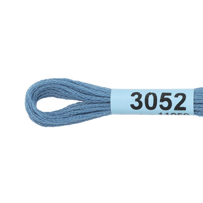 Мулине х/б 8 м Гамма, 3052 синий в интернет-магазине Швейпрофи.рф
