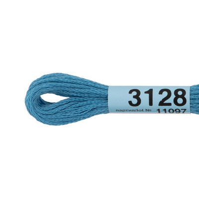 Мулине х/б 8 м Гамма, 3128 св.-синий в интернет-магазине Швейпрофи.рф